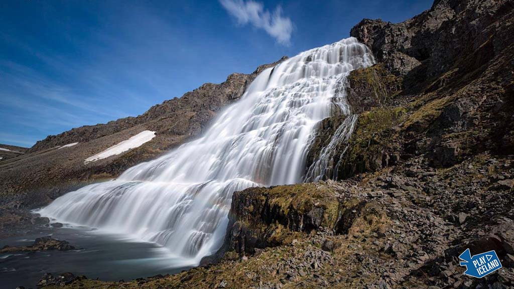 Dynjandi waterfall in West Iceland
