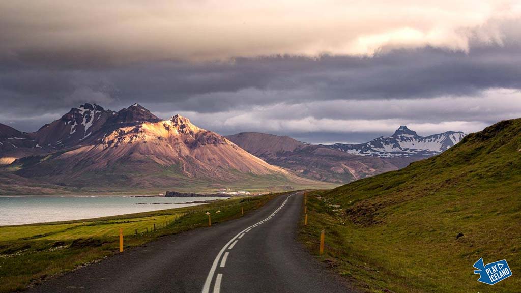 The road to Borgarfjordur Eystri with a magical scenery