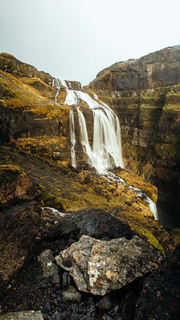 Glymur waterfall West Iceland