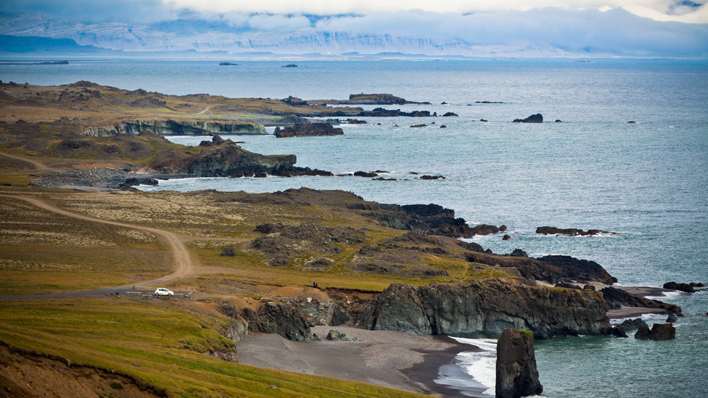 Sea coastline of East Iceland